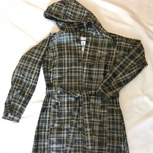 Columbia Plaid Raincoat M